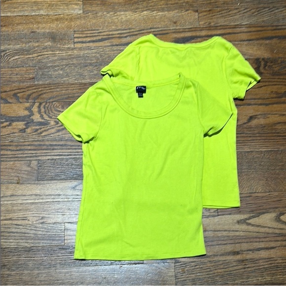 Bright Yellow Short Sleeve T-Shirts - Picture 2 of 2